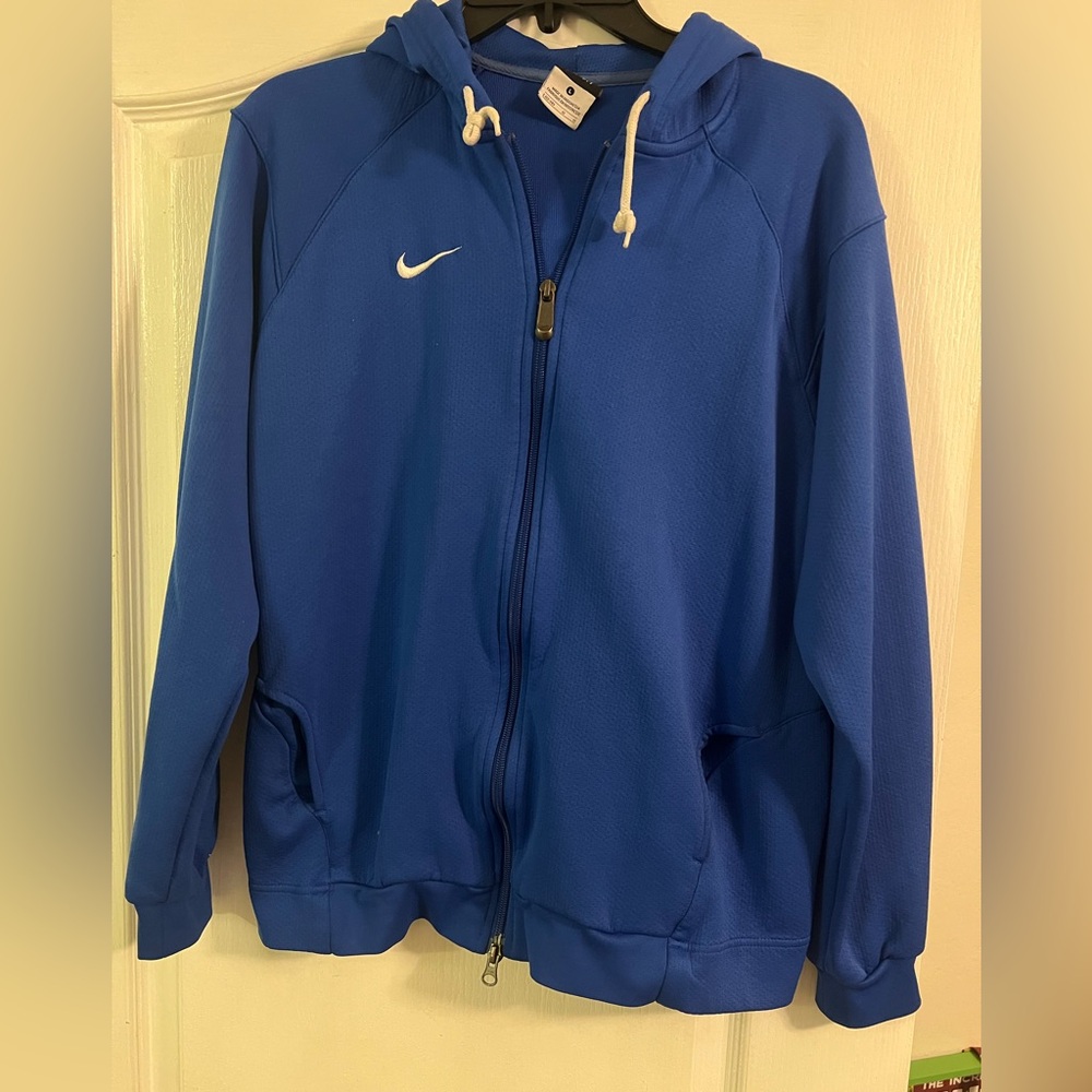 Nike Women's Royal Blue Hooded Jacket